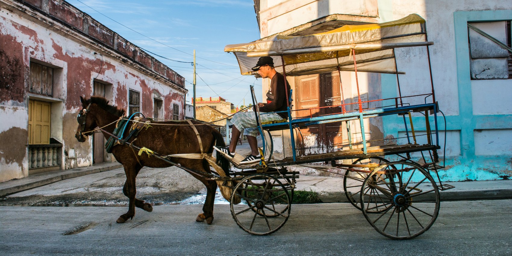 A classic horse and carriage ride in Gamagüey, Cuba