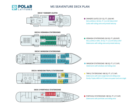 MS Seaventure Deck Plan