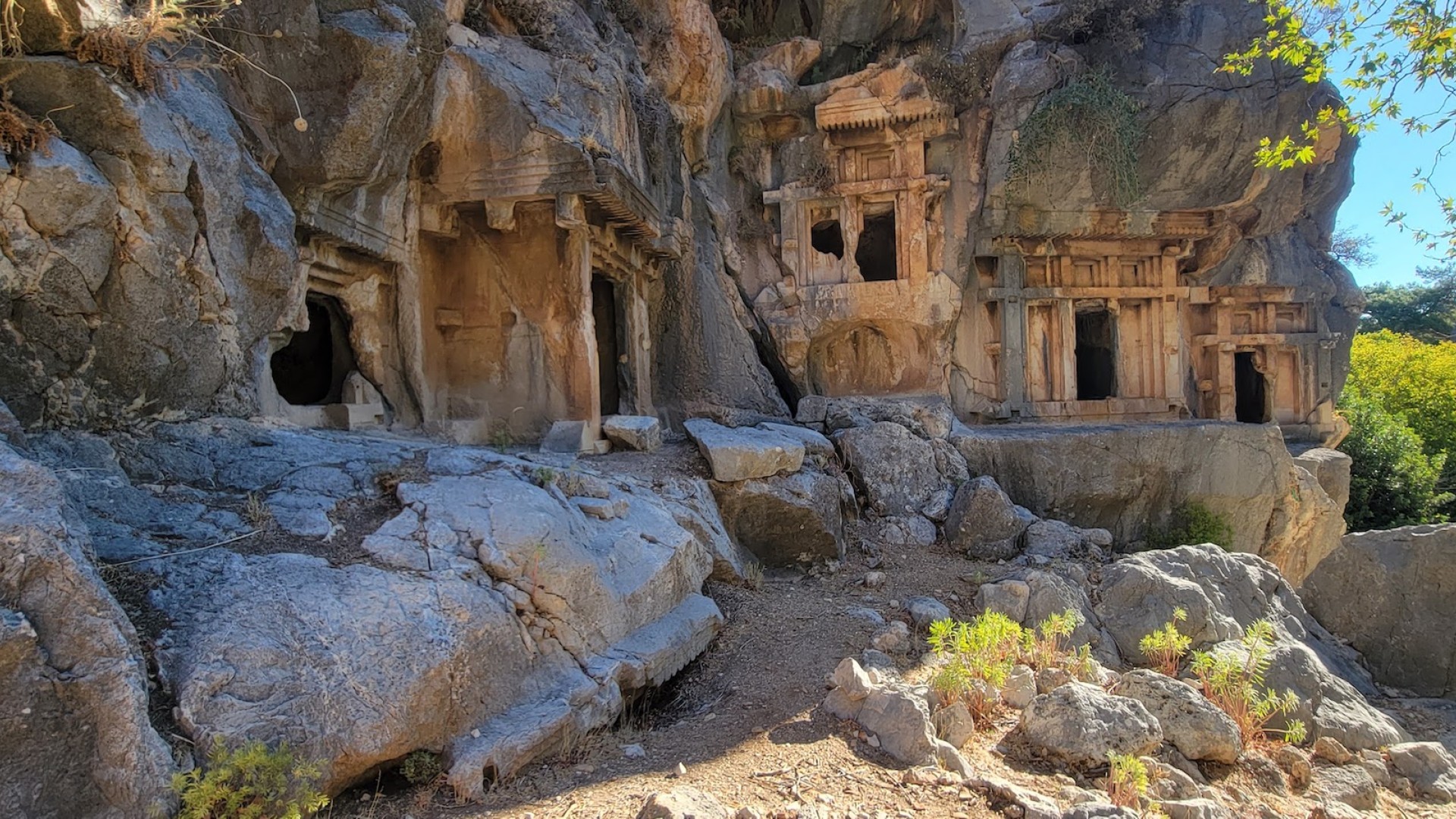 Hike up to ancient ruins in Turkey