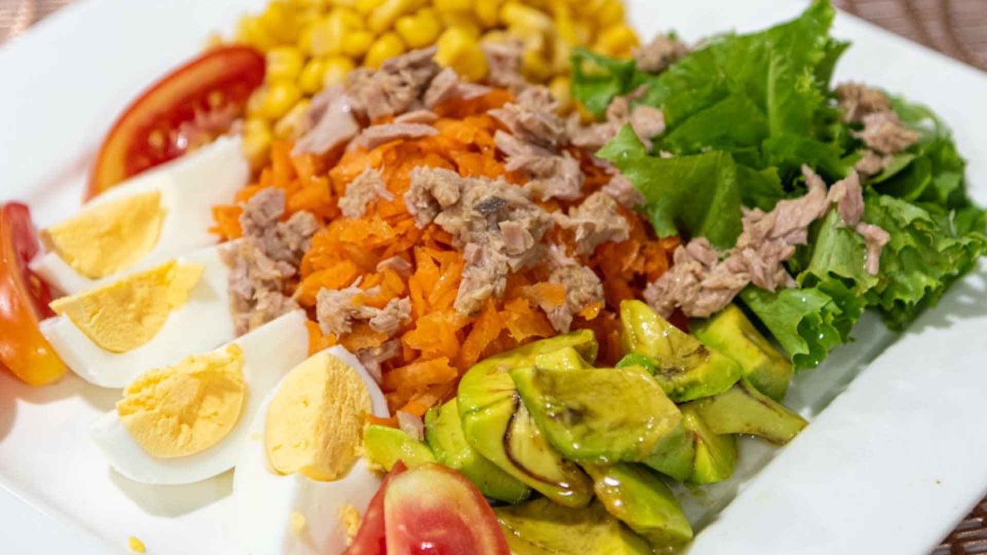 A plate of colorful food in Africa.