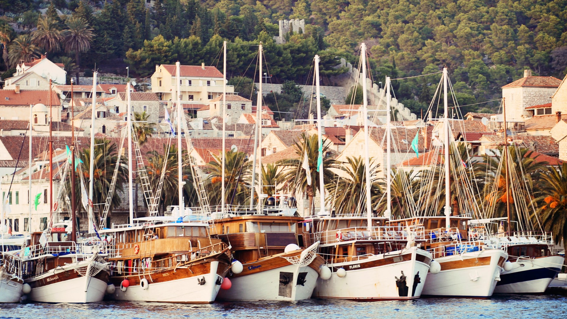 yachts anchored in croatia