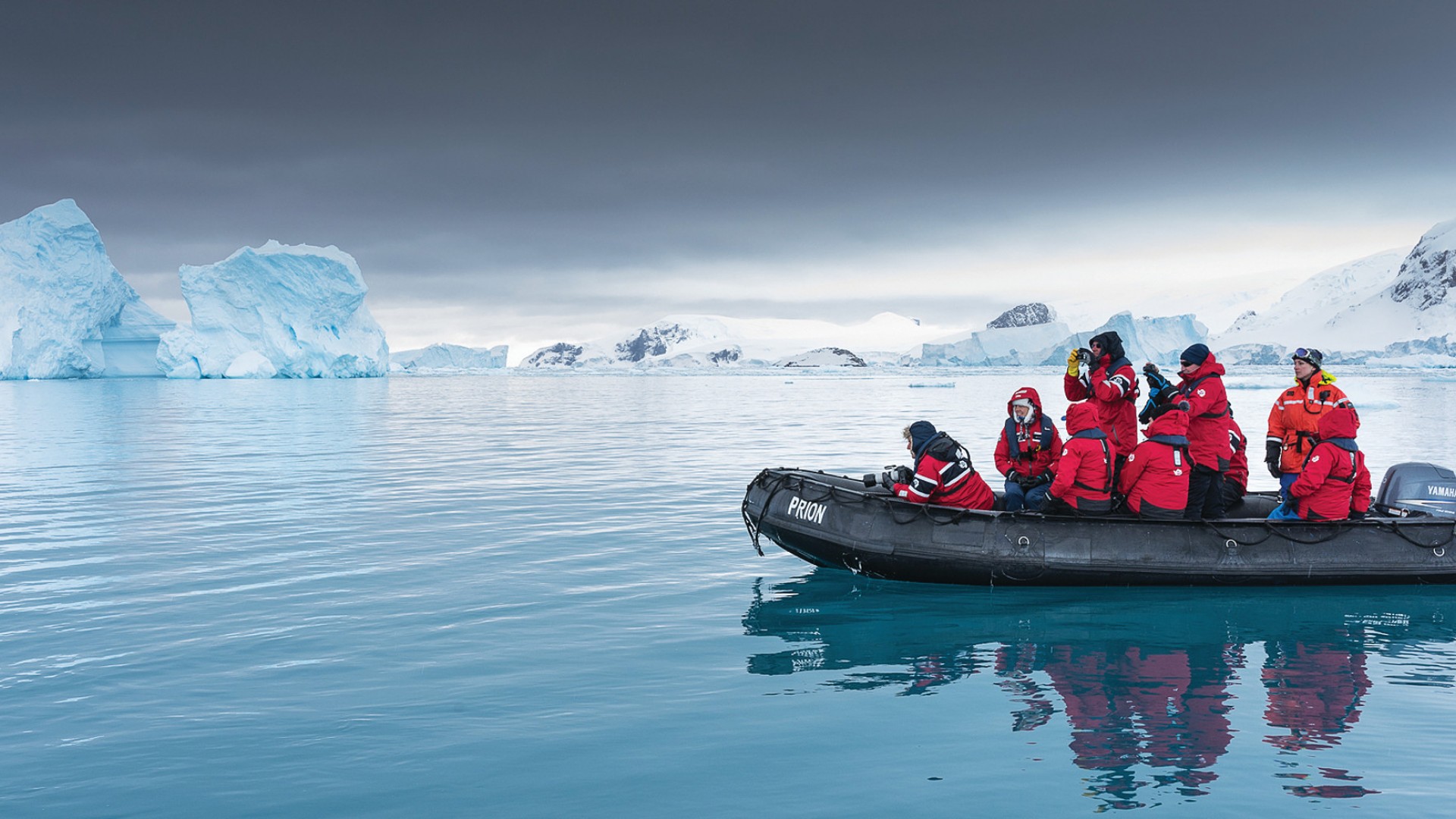 zodiac excursion in antarctica