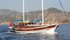 View of a Turkish yacht on the Carian Coast