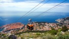 View of a Cable Car moving over Dubrovnik, Croatia