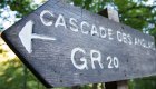 sign for the GR20 hiking trail in France