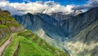 The trail to Machu Picchu in Peru