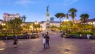 Historic town square of Quito, Ecuador
