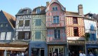 Colorful buildings in Auxerre, France