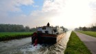 barge in the water in the Nivernais canal