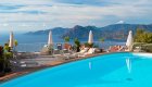 luxury hotel pool in Corsica France