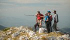 hikers in the albanian alps