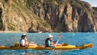 sea kayaks in Ocean near Corsica