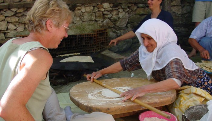 woman in turkey on a tour